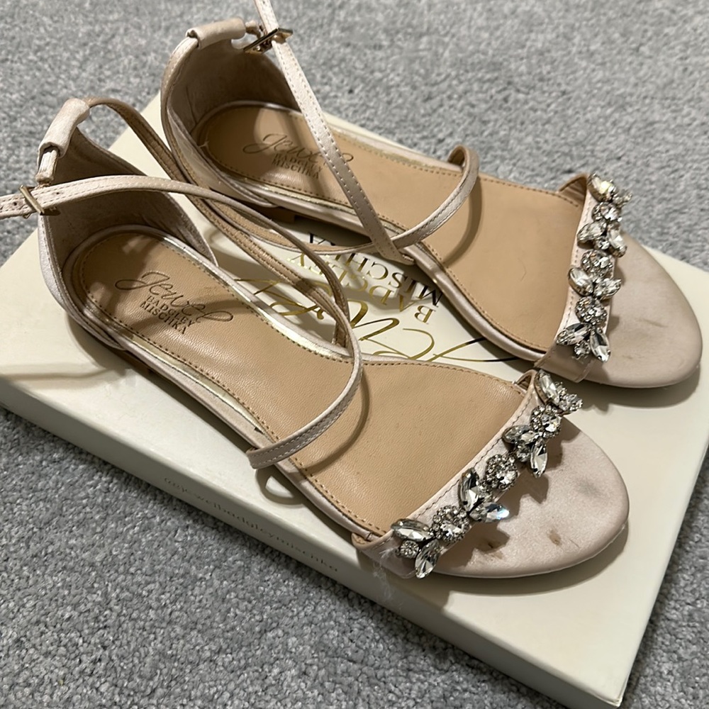 JEWEL BADGLEY MISCHKA Ohara Flat Dress Sandals
